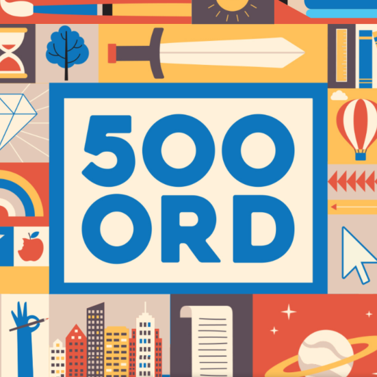 Logo for skrivekonkurrencen 500 ord 