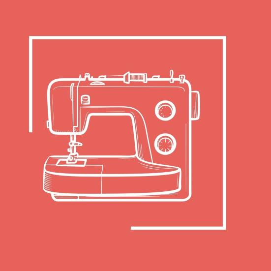 Grafik af en symaskine.